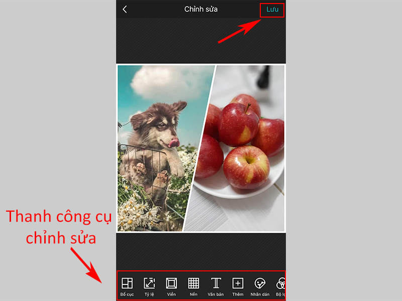 Hướng dẫn gh&eacute;p ảnh bằng PhotoGrid tr&ecirc;n iPhone (5)