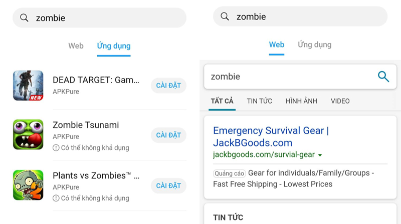 Petal Search tìm kiếm được cả thông tin và ứng dụng