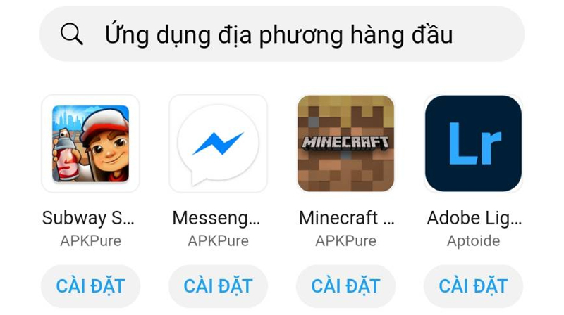 Giao diện của Petal Search