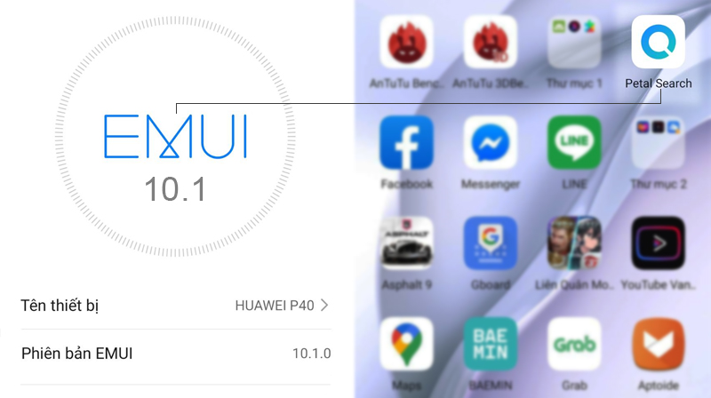 EMUI 10.1 hỗ trợ có sẵn Petal Search
