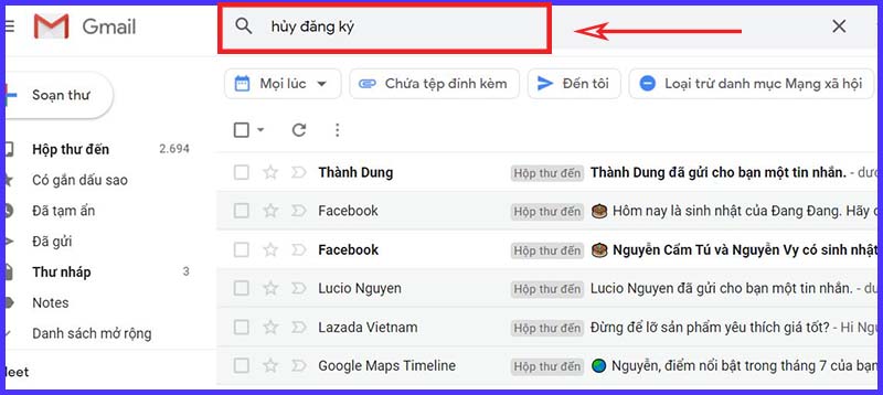 Cách chặn email, thư rác, mail quảng cáo trong Gmail trên máy tính(5)