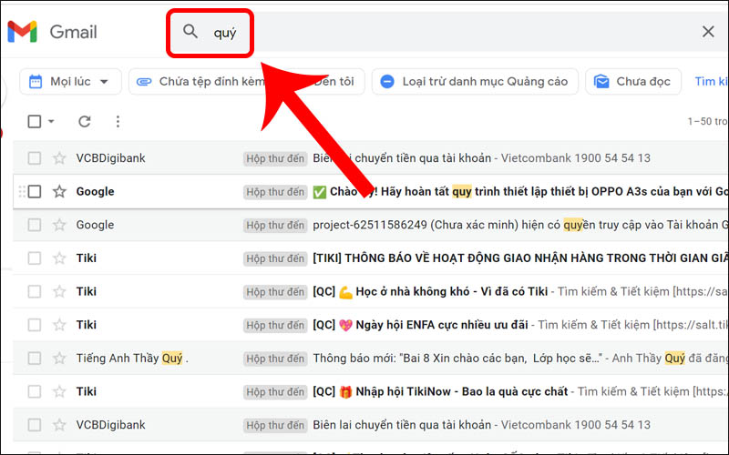 Cách Tìm Kiếm Email Trong Gmail Trên Máy Tính Nhanh Chóng, Dễ Dàng -  Thegioididong.Com