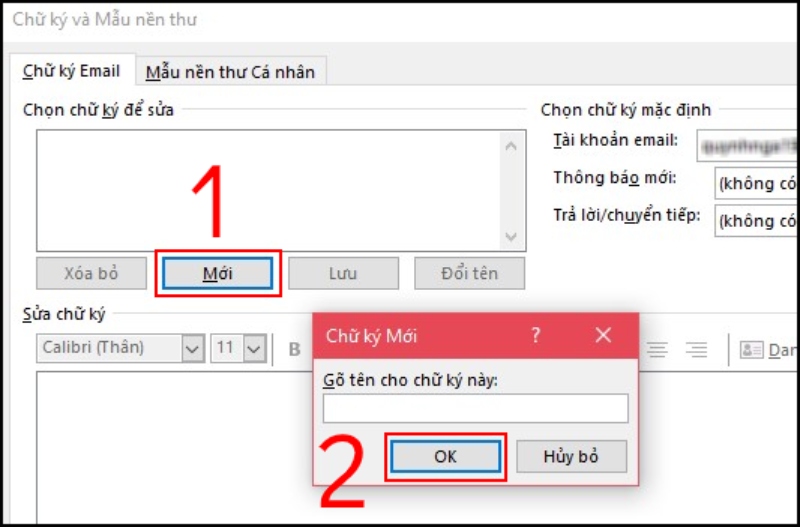 Cách tạo, thêm chữ ký trong mail Outlook trên máy tính chuyên ...