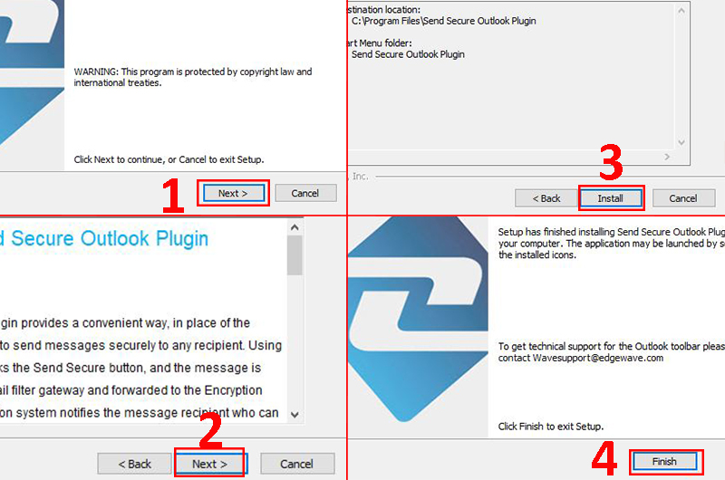 Hướng dẫn cài đặt công cụ Gửi thư bảo mật cho Outlook
