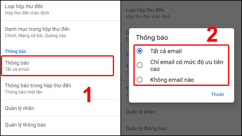 Lỗi Gmail không thông báo trên iPhone