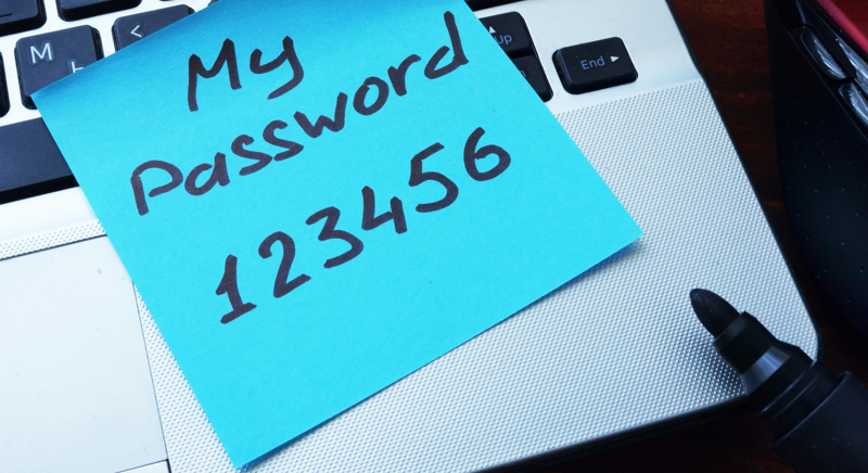 Không bao giờ sử dụng mật khẩu như 123456