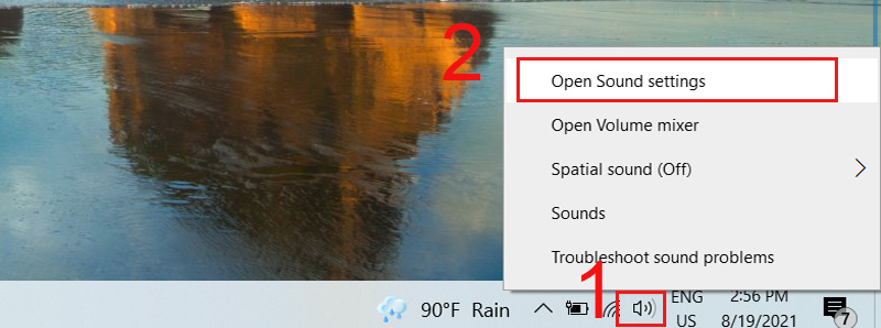 Open Sound Settings