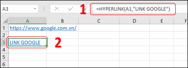 Hàm HYPERLINK