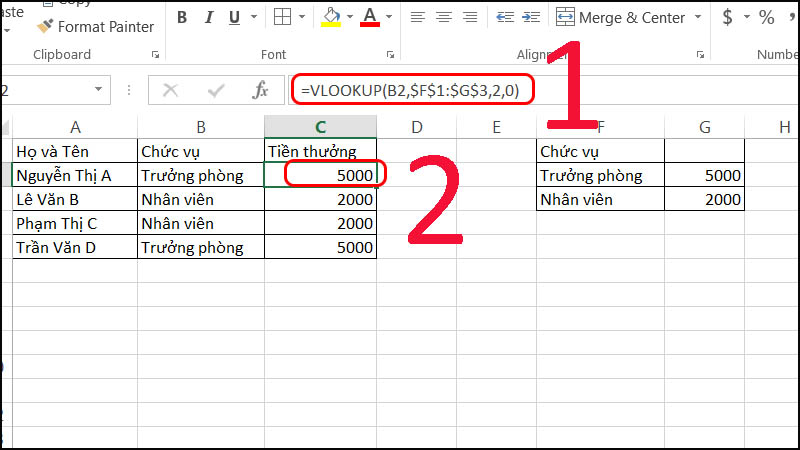 Hàm Lấy Giá Trị Của Ô Trong Excel