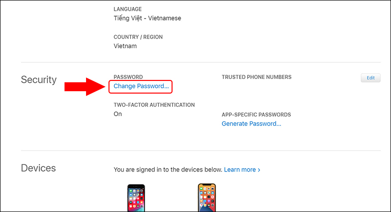 Cách đổi mật khẩu iCloud trên iPhone 14