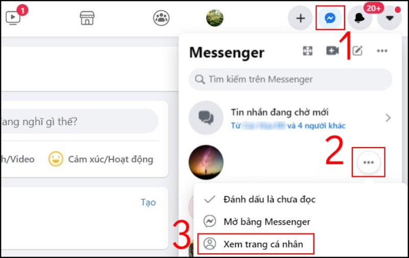 Xem trang cá nhân Facebook