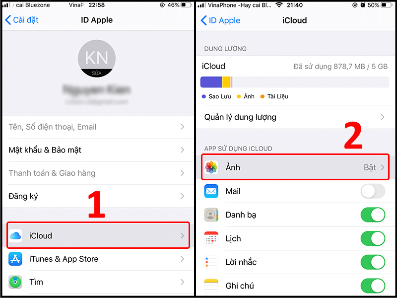 Tắt iCloud để giảm tải và tăng tốc độ hoạt động điện thoại của bạn. Việc này giúp giải phóng bộ nhớ và tránh tình trạng ngốn ram. Tắt iCloud không ảnh hưởng đến việc lưu trữ dữ liệu của bạn, bạn vẫn có thể tiếp tục sử dụng các chức năng khác như lưu trữ trực tuyến hay đồng bộ tài khoản iCloud.