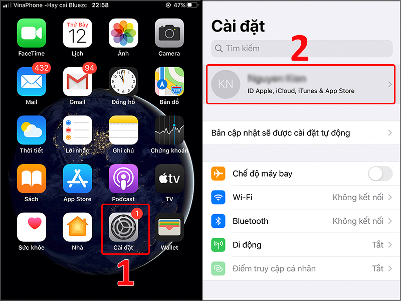 Cách tắt iCloud, xóa dữ liệu đồng bộ iCloud trên iPhone, iPad đơn giản