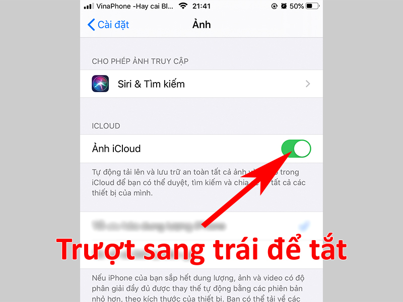 Cách tắt đồng bộ tài khoản iCloud, ảnh, danh bạ trên iPhone đơn giản