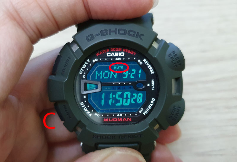 Hướng dẫn chỉnh giờ Đồng hồ G-Shock dòng G-9000