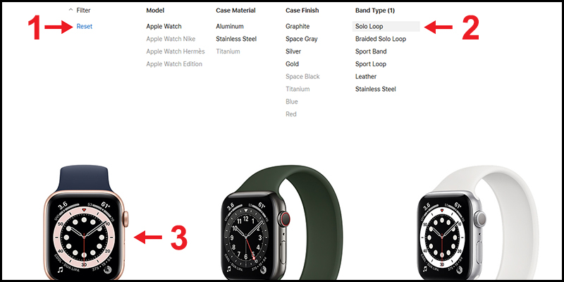 Truy cập trang đặt hàng của Apple Watch