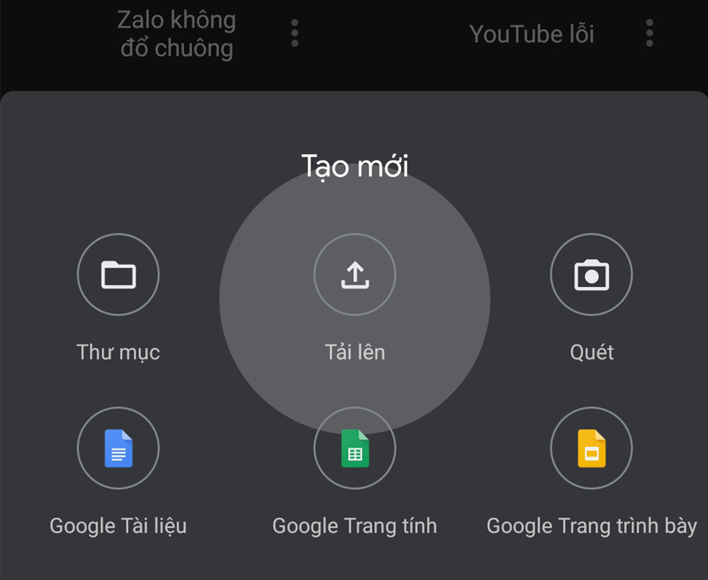 Tải ảnh lên Google Drive