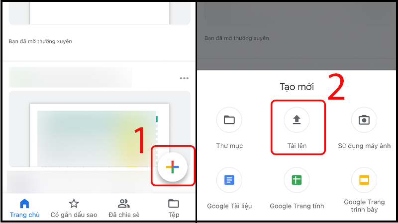 Tải hình ảnh lên Google Drive