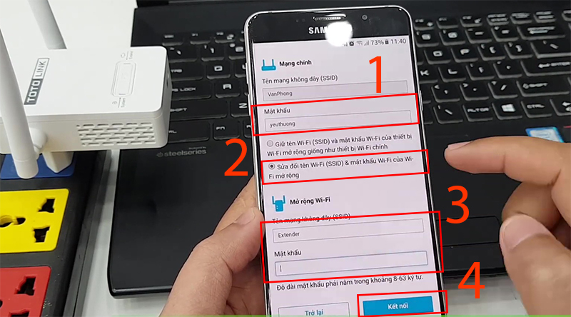 Khắc phục lỗi Totolink EX201 không kết nối Wi-Fi sau khi đổi mật khẩu