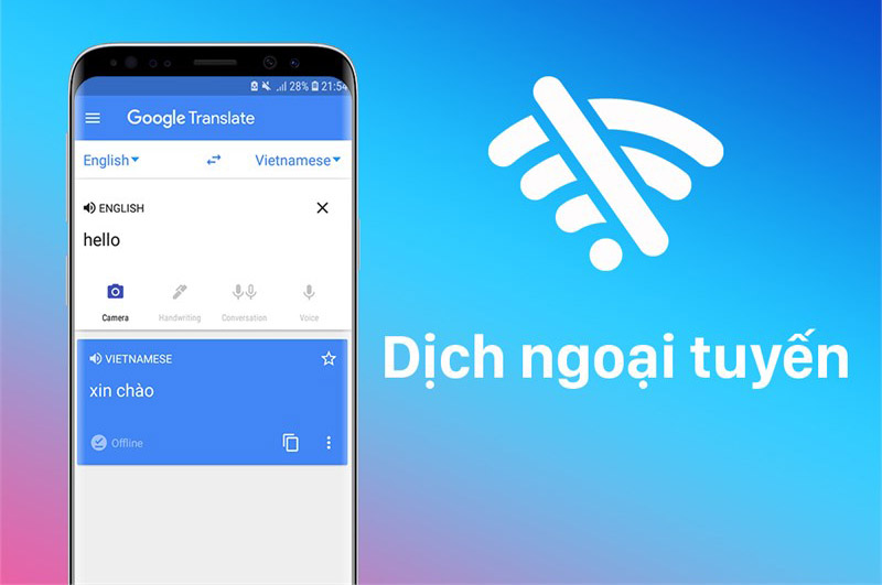 Tính năng Bản dịch ngoại tuyến