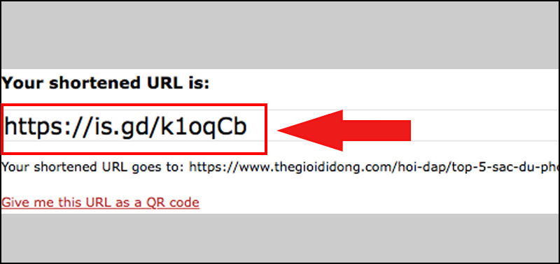 Link is.gd rút gọn