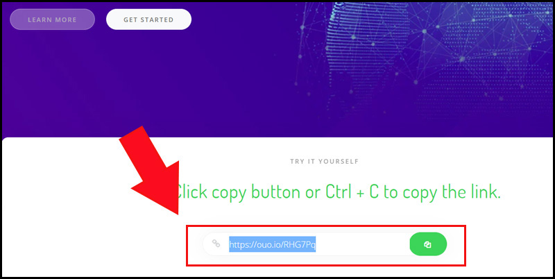 Link Ouo.io rút gọn