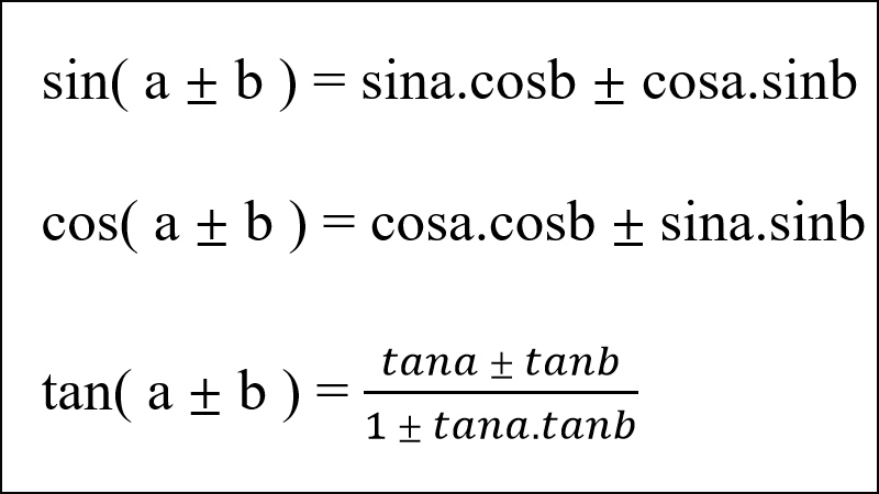 Công thức cộng