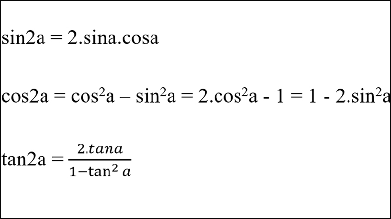  Công thức nhân đôi