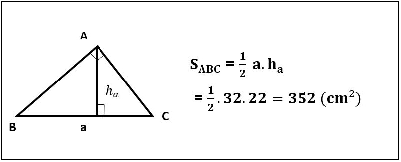 Bài toán tính diện tích tam giác vuông