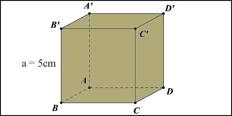 Hình lập phương có cạnh bằng 5cm