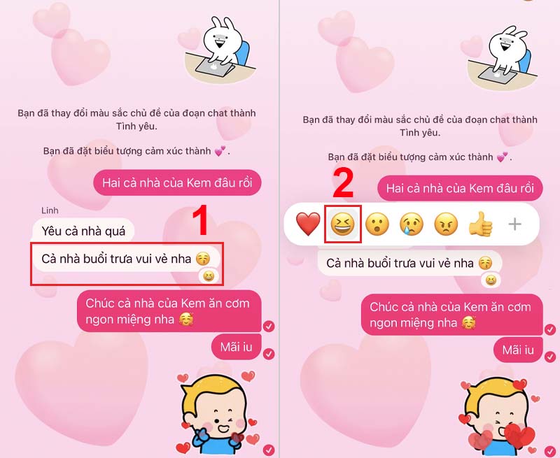 Xóa cảm xúc Messenger: Bạn lo ngại về những cảm xúc không mong muốn trong danh sách cảm xúc của Messenger? Đừng lo, bây giờ bạn có thể xóa các cảm xúc thay vì chỉ ẩn chúng đi. Hãy thử nghiệm ngay để trải nghiệm trải nghiệm dễ dàng hơn khi gửi tin nhắn trò chuyện với bạn bè trên Messenger.