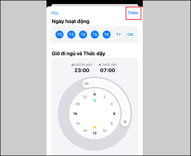 Nhấn Th&ecirc;m để ho&agrave;n tất. 