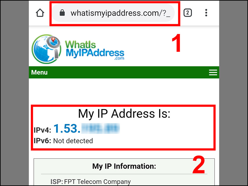 Xem địa chỉ IP