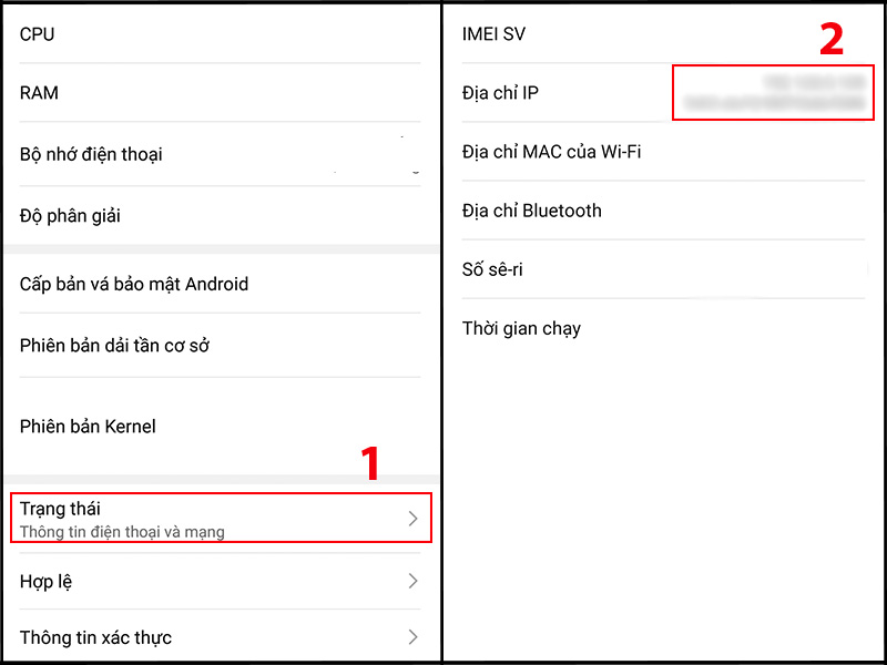 Xem địa chỉ IP trên điện thoại Android