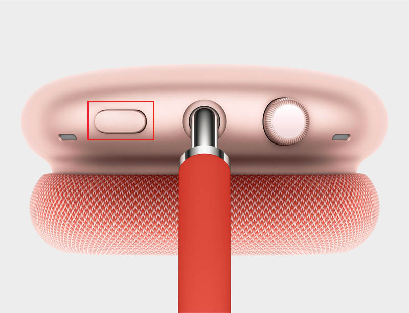 Nút Noise control trên AirPods Max