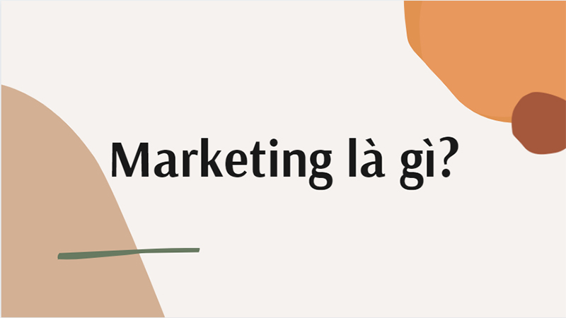Khái niệm Marketing
