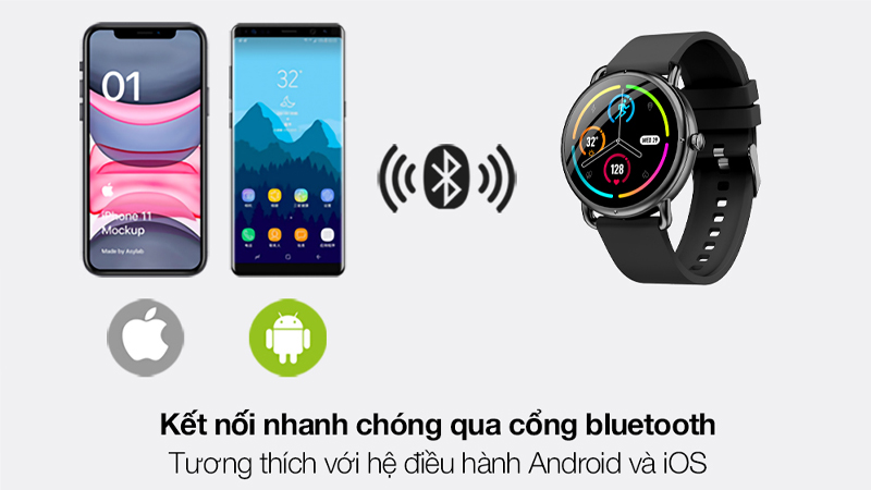 Kết nối qua cổng Bluetooth nhanh chóng