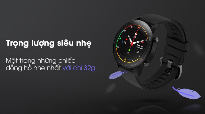 Xiaomi Mi Watch l&agrave; một trong những chiếc đồng hồ nhẹ nhất với trọng lượng 32g