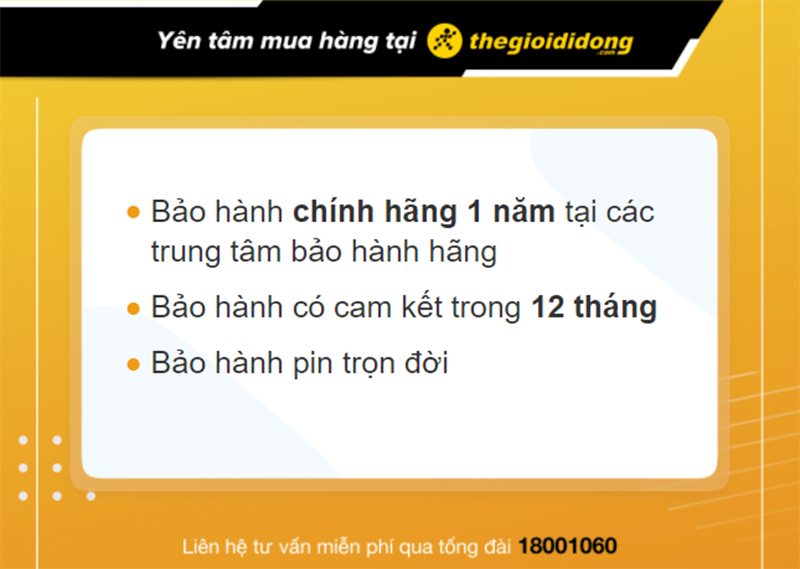 Chính sách bảo hành đồng hồ tại Thế Giới Di Động 