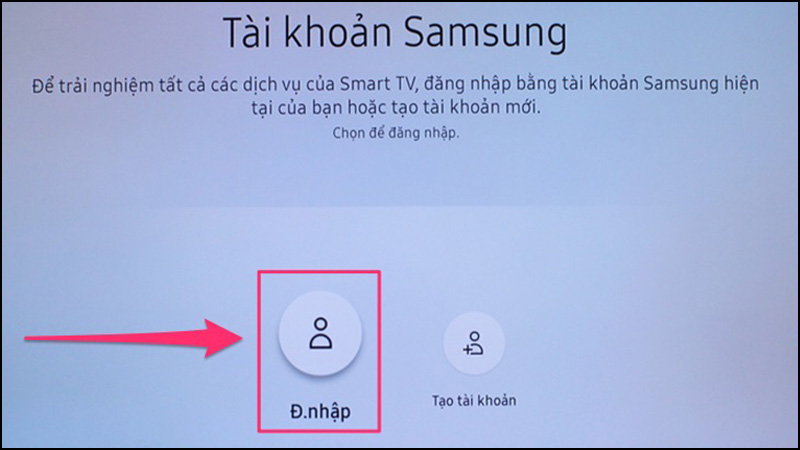 đăng nhập tài khoản Samsung Account để tải ứng dụng