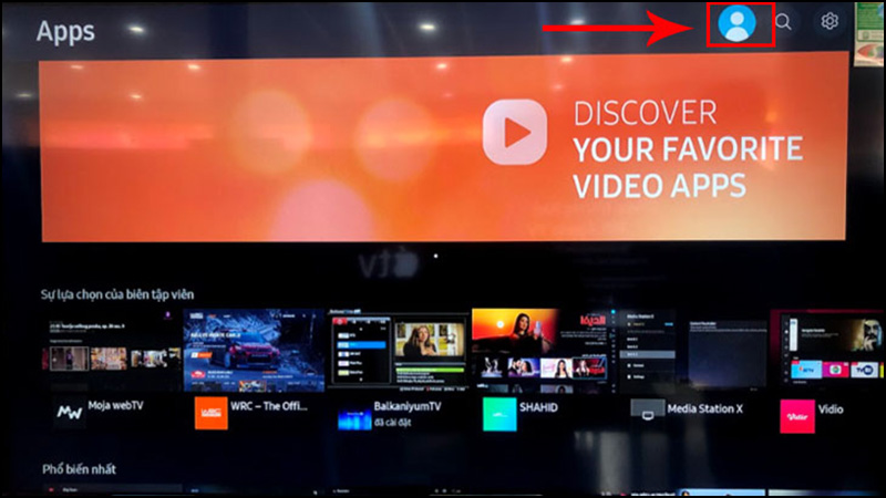 đăng nhập tài khoản Samsung Account để tải ứng dụng
