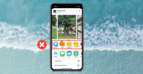 Cách bỏ các danh bạ được gợi ý trong Share Sheet trên iPhone, iPad
