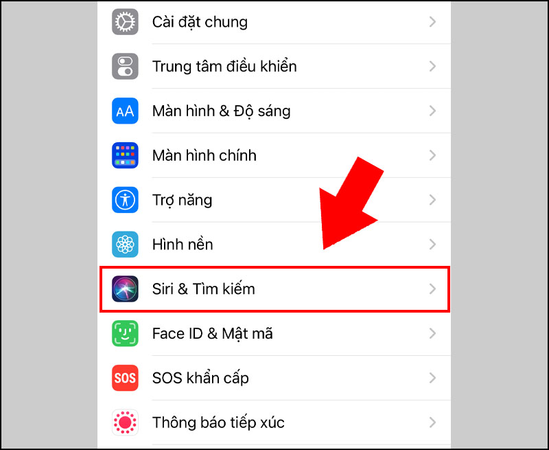 Chọn Siri & T&igrave;m kiếm