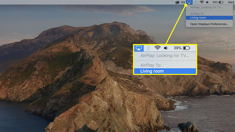 Tính năng AirPlay trên máy Mac