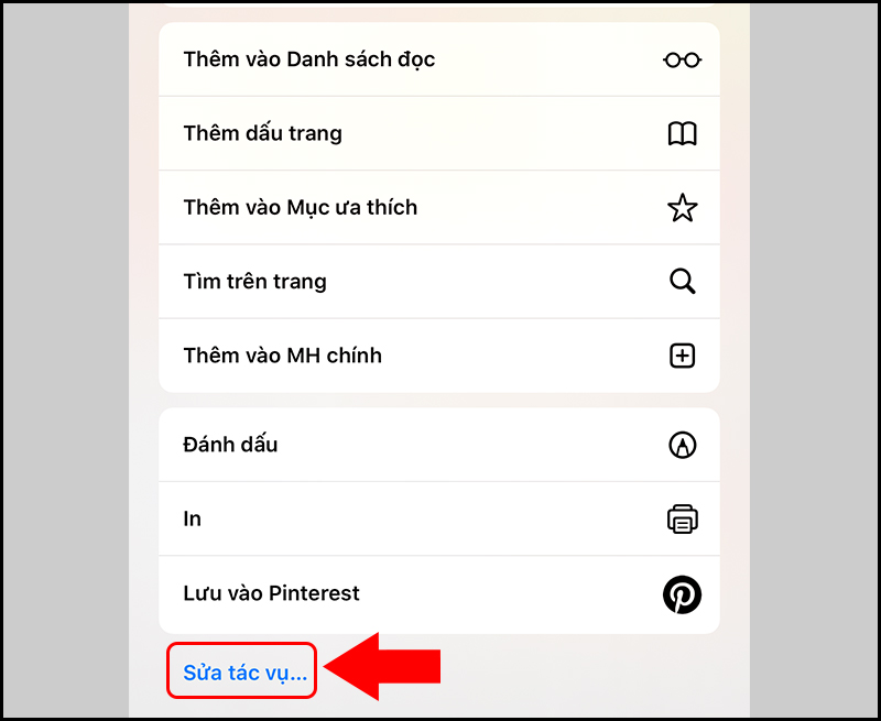 N&uacute;t Sửa t&aacute;c vụ