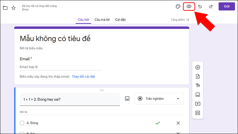 Cách tạo bài kiểm tra, câu hỏi trắc nghiệm online trên Google ...
