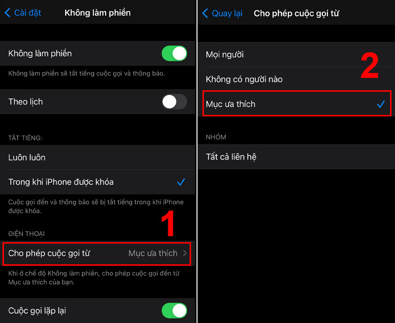 Chọn Mục ưa th&iacute;ch