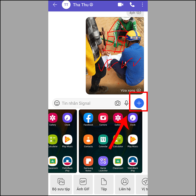 Sử dụng ứng dụng Signal tr&ecirc;n điện thoại