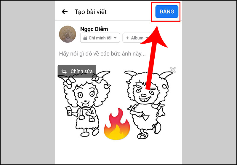 Bước 8: Cuối cùng bạn nhấn nút Đăng.