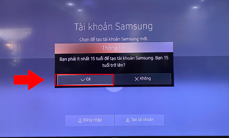Bạn nhấn Có